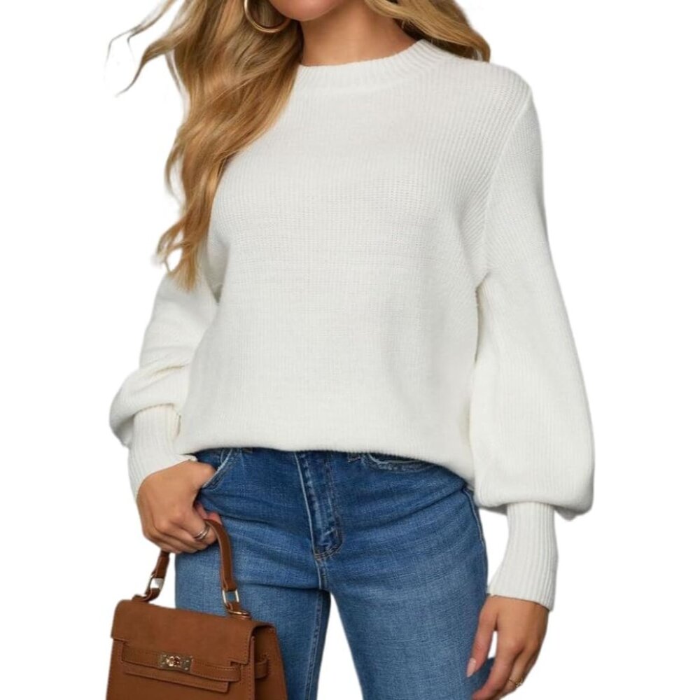 Versatile Women's Pullover Turtleneck Sweater - C… - image 1